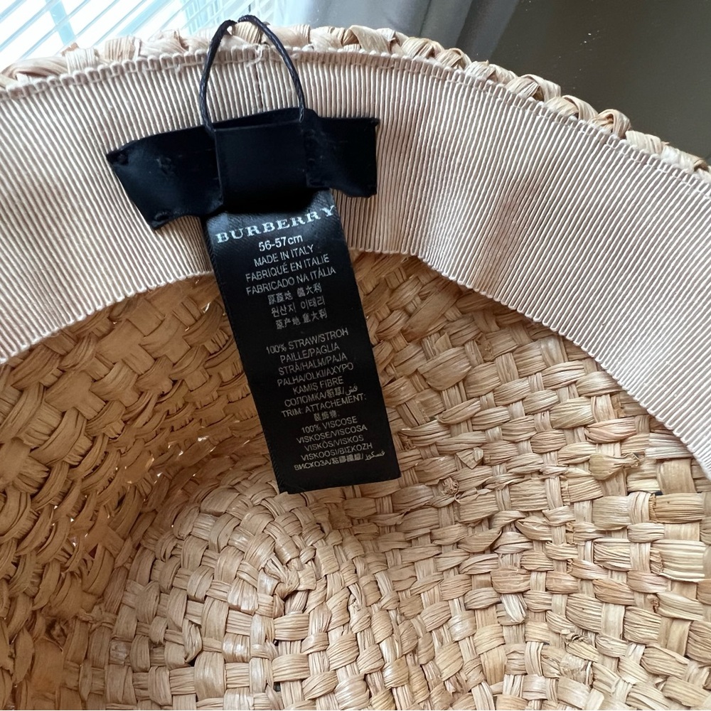 Burberry raffia Pom hat - Picture 3 of 3